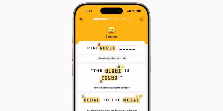 Apple News+ بازی ایموجی را معرفی می کند